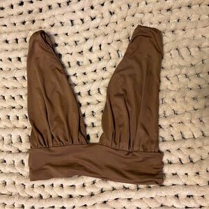 Hello Molly Chocolate Crop Top